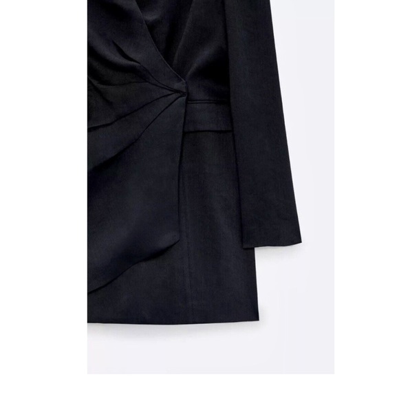 ZARA DRAPED JACKET DRESS - Picture 5 of 7